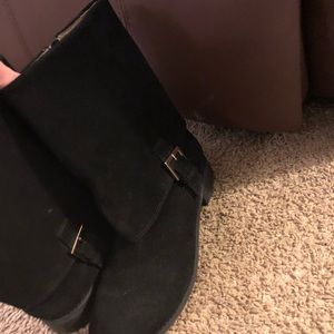 Black ankle boots